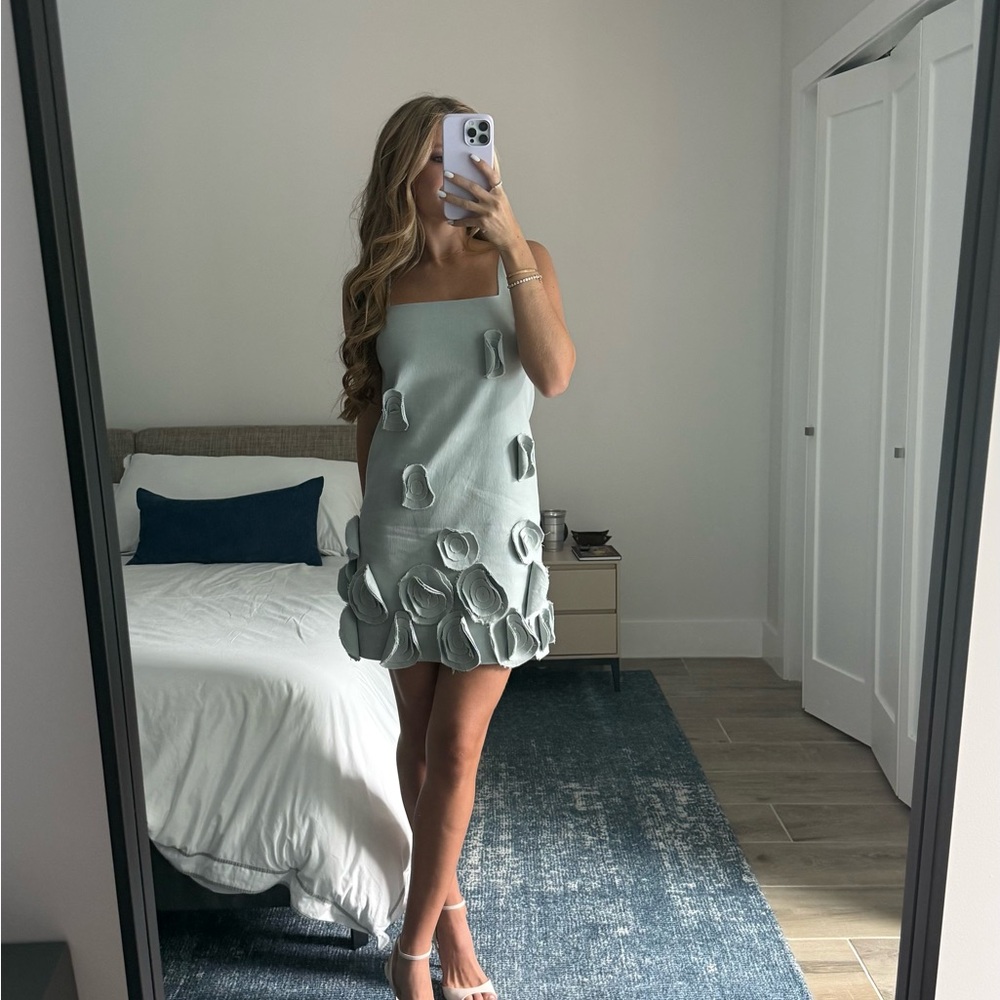 Alexis mist blue astor dress